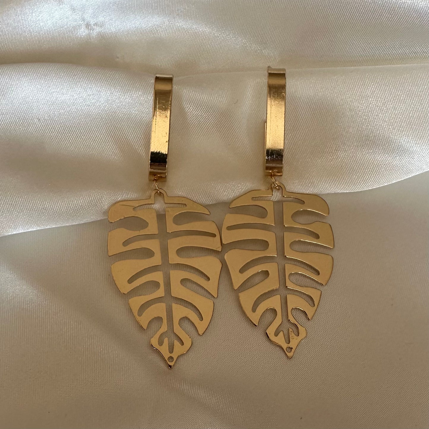 Statement Earrings - Leaf Design (II)