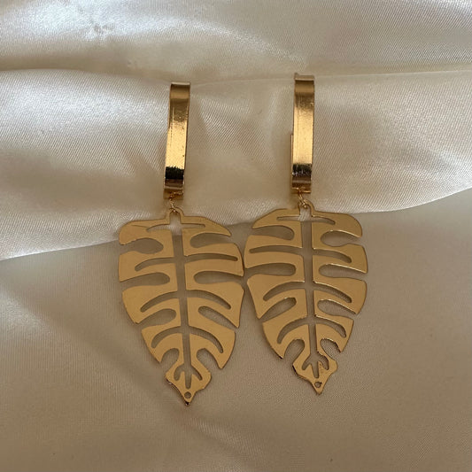 Statement Earrings - Leaf Design (II)