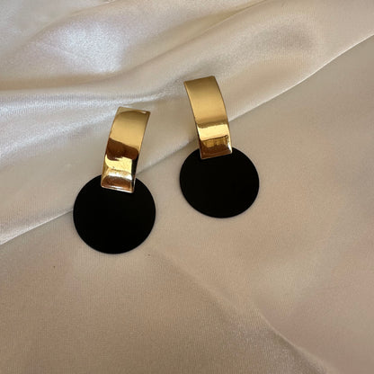 Black Droplet Earrings