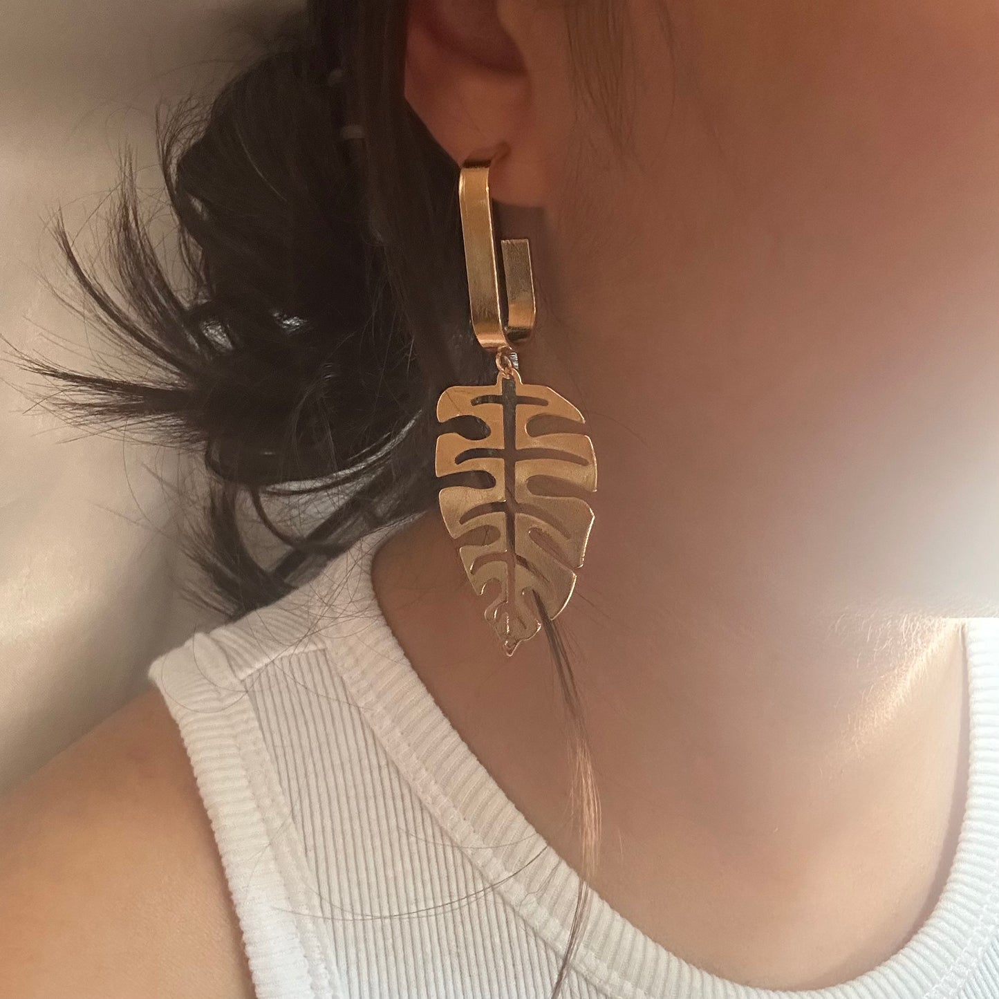 Statement Earrings - Leaf Design (II)