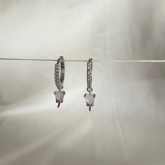 Stackable Droplet Earrings - Hearts