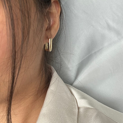 Gold Earrings - Geometric