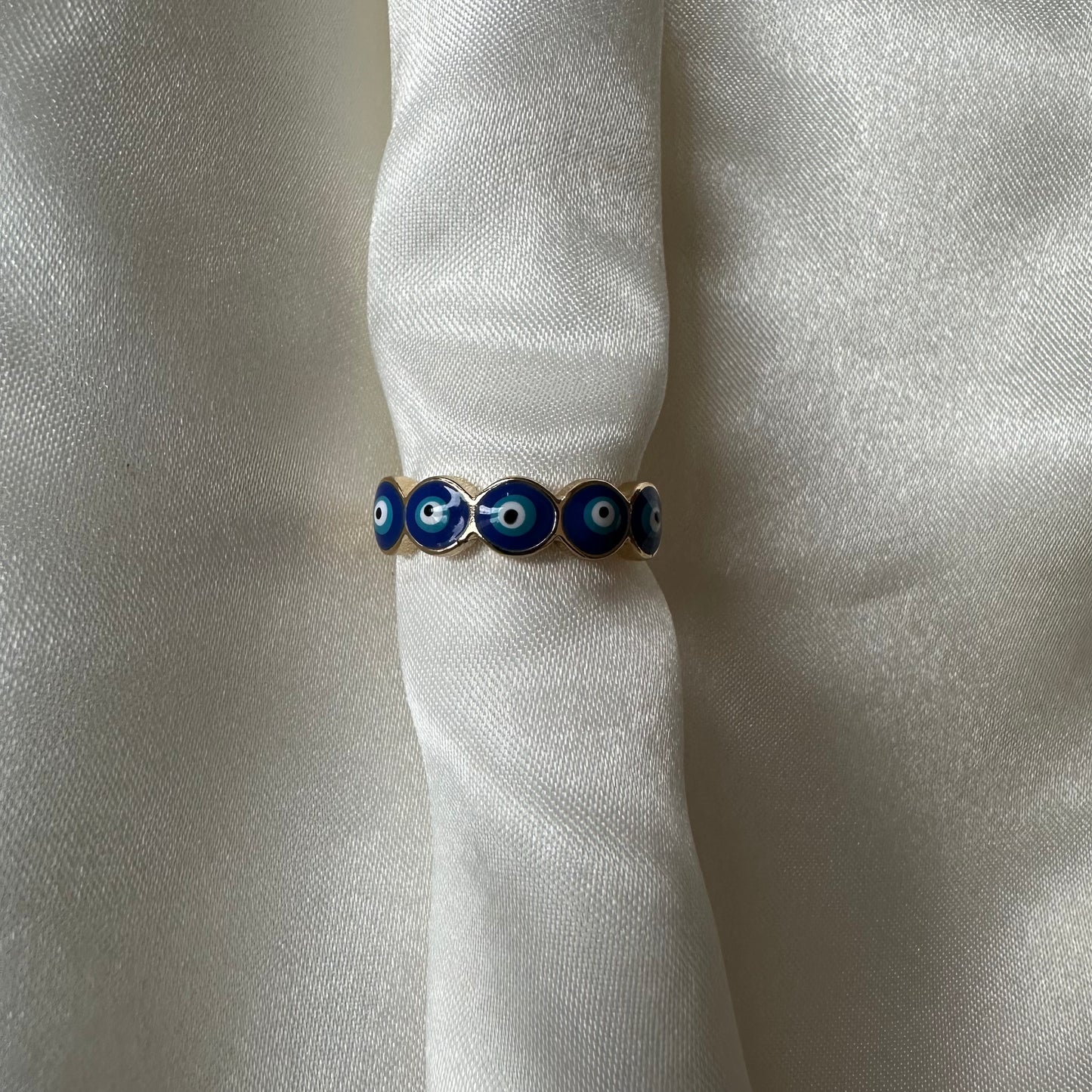 Adjustable Evil Eye Ring