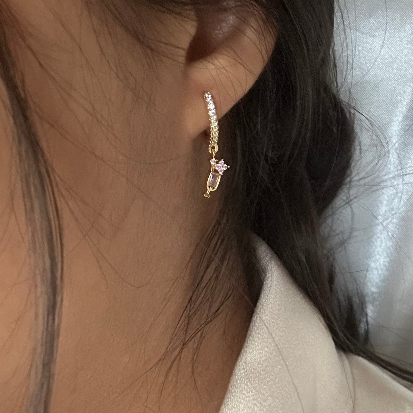 Stackable Droplet Earrings - Cup