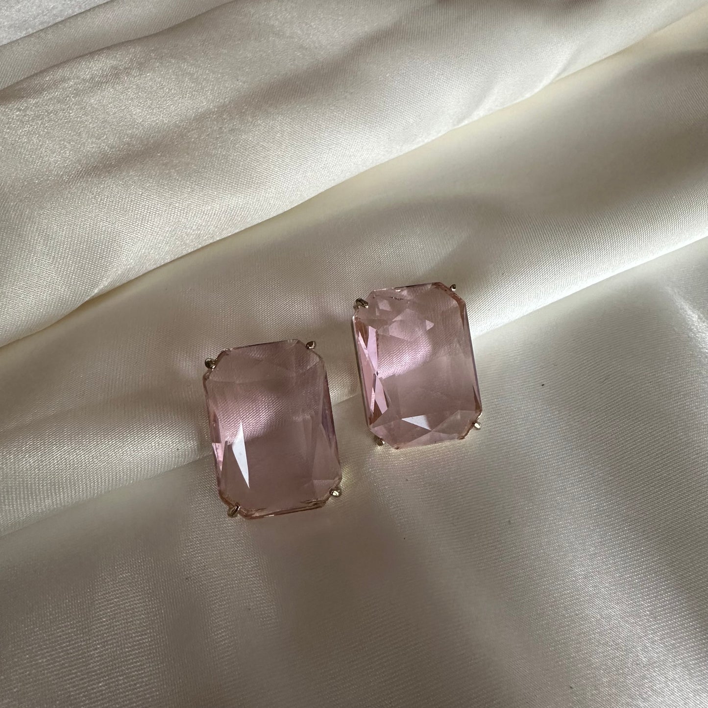 Rectangular Gemstone Studs